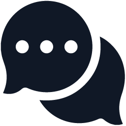 Clean speech bubble icon showing honest communication for clients now